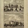 Antieke prent Zeeland: Het Kasteel Zandenburg by Veere, in Welstand van Vooren te Zien.