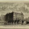 Antieke prent Noord-Holland, Amsterdam: L'Hotel-Dieu de la Diaconie.