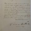 Brief van oud burgemeester van Zaandam Gerrit van Orden 1850
