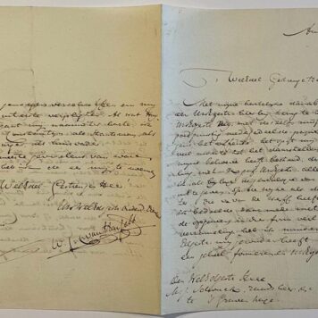 [Manuscript 1832] Brief van W.J.C. van Hasselt