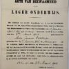 Aletta Johanna Versteegh 1905 school diploma