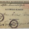 Ausweis-Karte voor Michael Webbers musikschule München