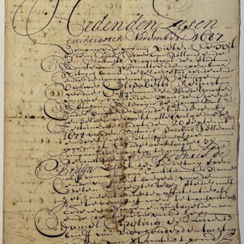 Manuscript 1687 | Procuratie d.d. Amsterdam 26-11-1687