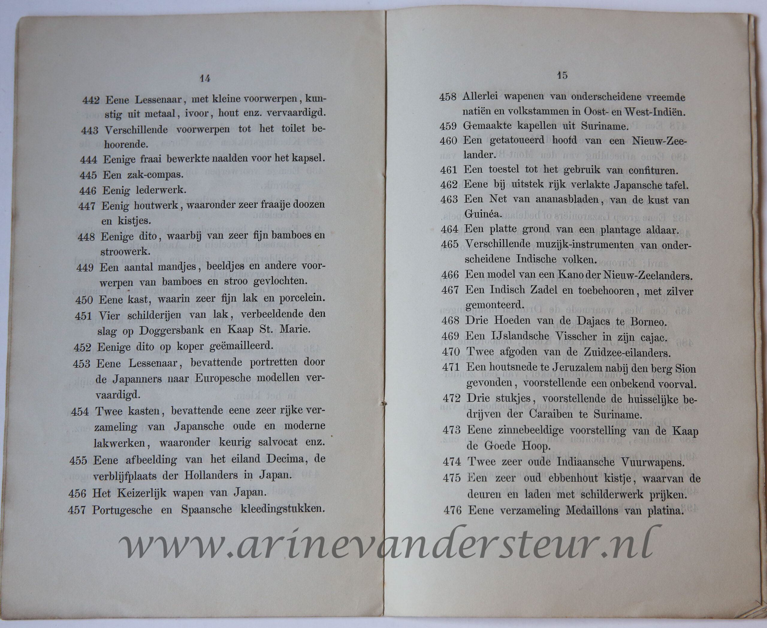 [Museum Catalogue Mauritshuis [Ca 1840] Korte handleiding ter bezigtiging der verzameling van zeldzaamheden in het Koninklijk Kabinet op het Mauritshuis in ’s Gravenhage, A. H. Bakhuijzen, ’s Gravenhage [ca 1840], 32 pp.