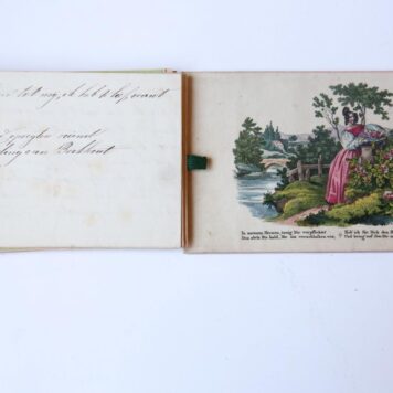 KORNVELD, KORNFELDT, LENS, DOESBURG--- Album amicorum met losse voor- en achterblad voor de 25 bijdragen voor Anna Kornveld, later Anna Lens-Kornfeldt, later (1850) Lens, 1842-1862.