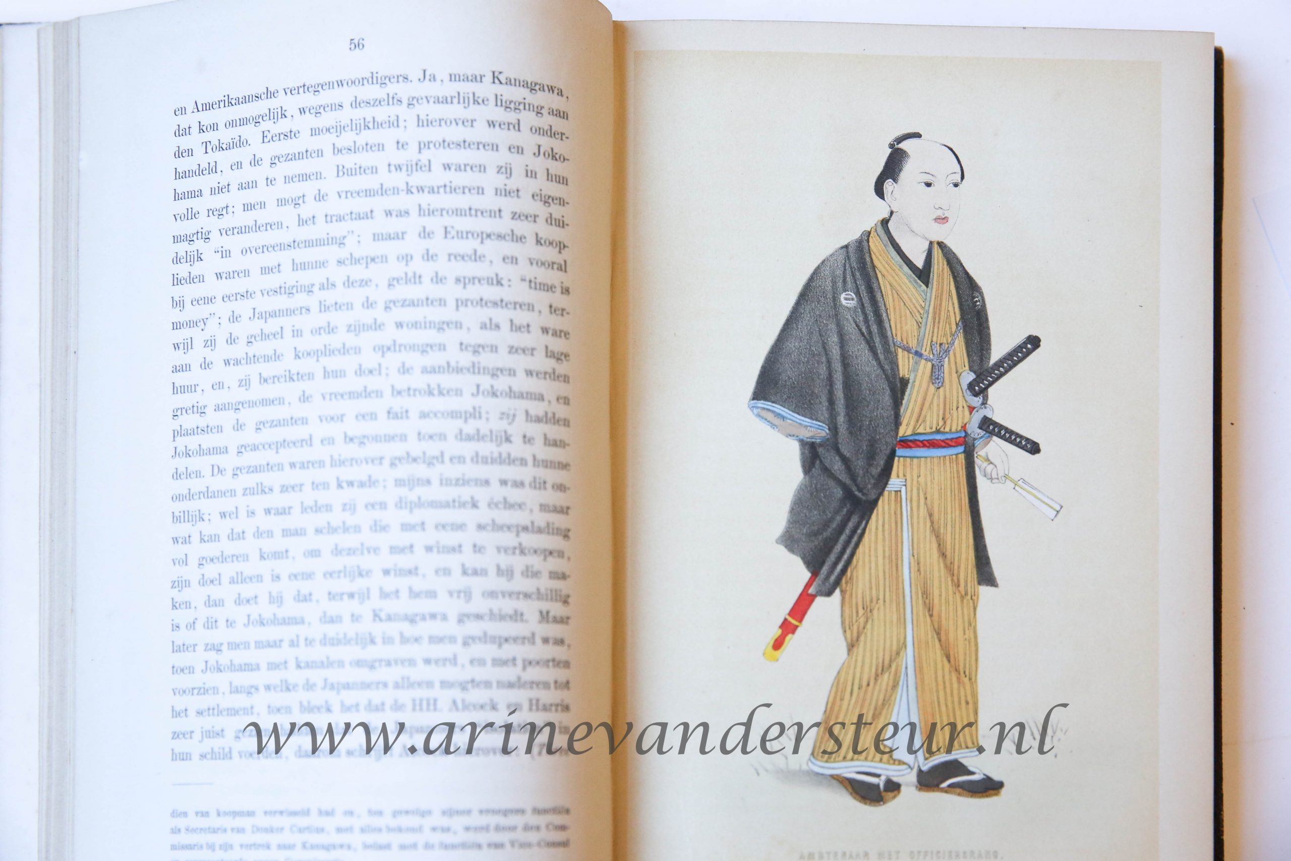Vijf jaren in Japan. (1857-1863.). Bijdragen tot de kennis van het Japansche keizerrijk en zijne bevolking. 2 vols. Leiden, Van den Heuvell & Van Santen, 1867.