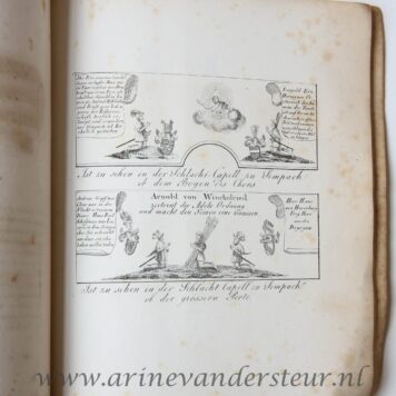 [Heraldic coat of arms 1843] Abschilderung u. Abschrift aller Figuren, Wappen u. Gemalde nebst Aufschriften, welche in der Schlacht-Kapelle bei Sempach gemalt zu sehen, so wie selbe, nach den alten Urbildern, im Jahr 1756, erneuert worden. Luzern, 1843.