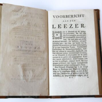 [Antiek boek, Antique book, tobacco, tabak, 1770] Nieuwe en naauwkeurige verhandeling van den tabak. In IV afdeelingen waar van de laatste behelzen Het geheim der tabakken en snuifpoeders ontdekt. Amsterdam, G. Bom, 1770.