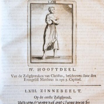 [Antique book, emblem, symbols, 1722] Tafereel van overdeftige zinnebeelden, gemaelt naer de deuchden, ondeuchden, gemoetsdriften der menschen (...) eerst beschreven door Cesare Ripa, Pierius Velerianus, Orus Apollo en anderen, maer nu in meerder orde gebracht (...) en (...) verklaert. Amsterdam, Onder de Linden, 1722.