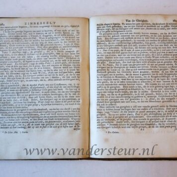 [Antique book, emblem, symbols, 1722] Tafereel van overdeftige zinnebeelden, gemaelt naer de deuchden, ondeuchden, gemoetsdriften der menschen (...) eerst beschreven door Cesare Ripa, Pierius Velerianus, Orus Apollo en anderen, maer nu in meerder orde gebracht (...) en (...) verklaert. Amsterdam, Onder de Linden, 1722.