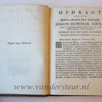 [Antique book, emblem, symbols, 1722] Tafereel van overdeftige zinnebeelden, gemaelt naer de deuchden, ondeuchden, gemoetsdriften der menschen (...) eerst beschreven door Cesare Ripa, Pierius Velerianus, Orus Apollo en anderen, maer nu in meerder orde gebracht (...) en (...) verklaert. Amsterdam, Onder de Linden, 1722.