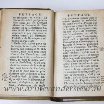 Histoire de la papesse Jeanne, fidelement tiree de la dissertation Latine de mr. de Spanheim. 2e ed., 2 volumes, 's-Gravenhage, H. Scheurleer, 1720.
