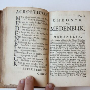 Chronyk van de stad Medenblik. Hoorn, J. Duyn, 1736.