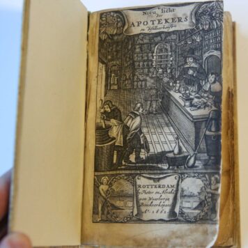 Pharmacia galenica & chymica, dat is Apotheker ende alchymiste ofte distilleer-konste. Rotterdam, Van Waesberge, 1661 [op gegraveerde titelpagina: 'Nieu licht der Apothekers en distilleerkonst'].