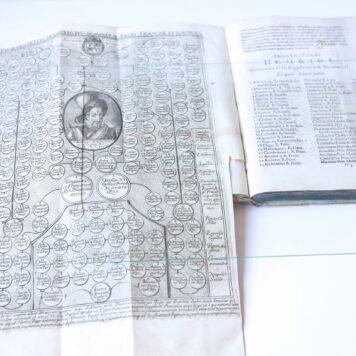 Exegesis genealogica, sive explicatio arboris gentilitiae invictissimi ac potentissimi Galliarum regis Henrici ejus nominis IIII. Regnum LXV. Navarrae III regum XXXIX. Leiden, F. Raphelengius, 1592.