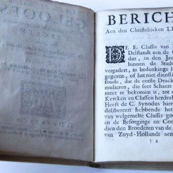 Bekentenisse of belydenisse des geloofs der Nederlantsche gereformeerde kercken. Dordrecht, M. de Vries, 1725.