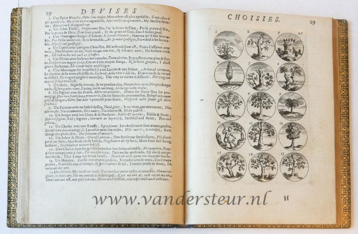 Devises et emblemes anciennes et modernes tirees des plus celebres auteurs. Amsterdam, D. de la Feuille, 1691.
