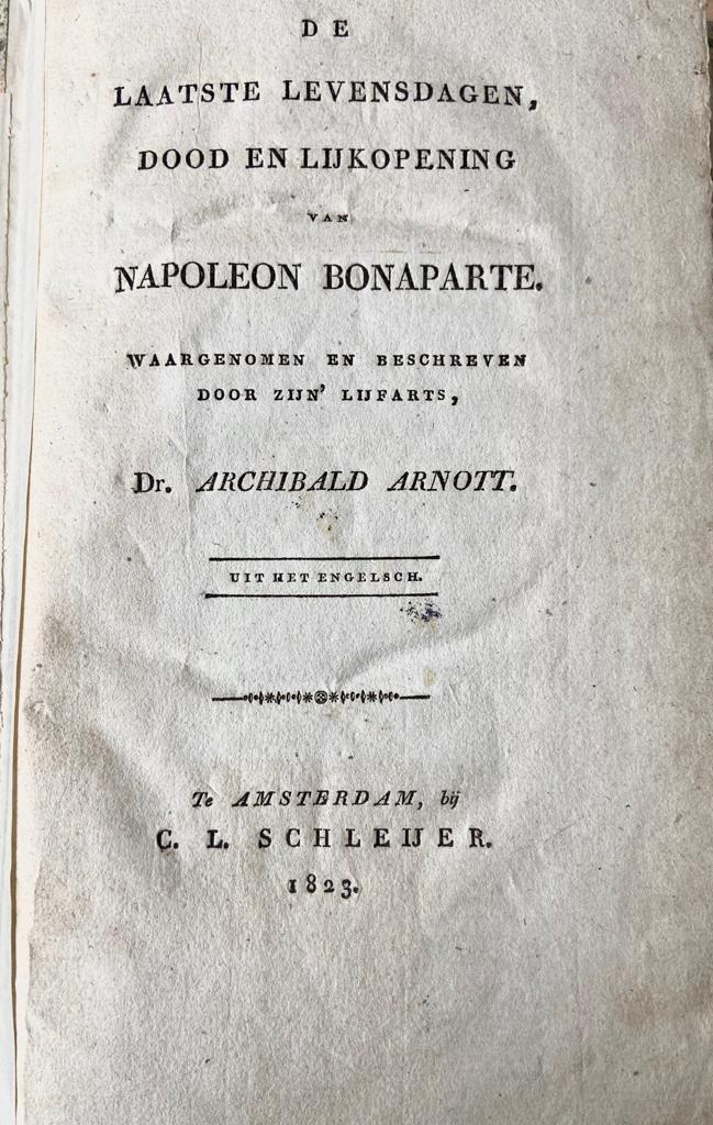 RARE BOOK nAPOLEON bONAPARTE