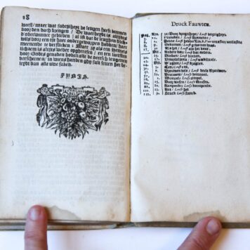 Verscheyde aenmerckingen nopende de onvruchtbaerheyt [...] siecten der vrouwen ende de geboorte der kinderen. 2 parts in 1 binding, Delft, A. Bon, 1658, (18)+133+(4)+88+(1) pp.