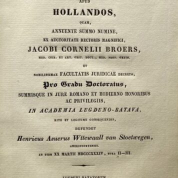 Diss. Leiden rechtsgeleerdheid 20-3-1834