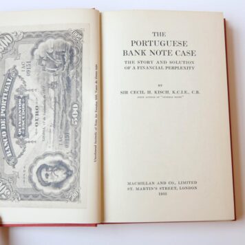 The Portugese bank note case. The story and solution of a financial perplexity. Londen, 1932.