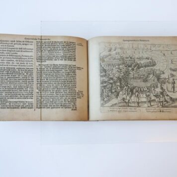 [Spanish domination 1621] Warachtighe beschrijvinghe ende levendighe afbeeldinghe vande meer dan onmenschelijcke ende barbarische Tyrannije bedreven by de Spaengiaerden inde Nederlanden onder de regieringen van den Keyser Carel V, Philips II en Philips III coningen van Spaengien. z. pl., 1621. [Franse titel: 'De onmenschelicke barbarische en grouwelijcke Tyrannije der Spangniaerden in Nederlandt'], (8)+278 pp.