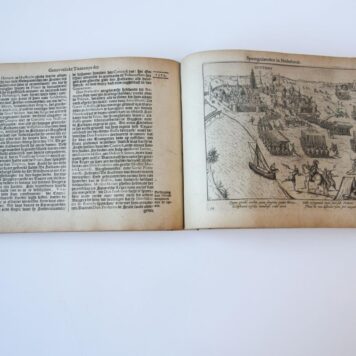 [Spanish domination 1621] Warachtighe beschrijvinghe ende levendighe afbeeldinghe vande meer dan onmenschelijcke ende barbarische Tyrannije bedreven by de Spaengiaerden inde Nederlanden onder de regieringen van den Keyser Carel V, Philips II en Philips III coningen van Spaengien. z. pl., 1621. [Franse titel: 'De onmenschelicke barbarische en grouwelijcke Tyrannije der Spangniaerden in Nederlandt'], (8)+278 pp.