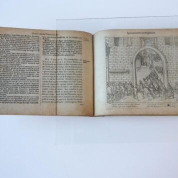[Spanish domination 1621] Warachtighe beschrijvinghe ende levendighe afbeeldinghe vande meer dan onmenschelijcke ende barbarische Tyrannije bedreven by de Spaengiaerden inde Nederlanden onder de regieringen van den Keyser Carel V, Philips II en Philips III coningen van Spaengien. z. pl., 1621. [Franse titel: 'De onmenschelicke barbarische en grouwelijcke Tyrannije der Spangniaerden in Nederlandt'], (8)+278 pp.