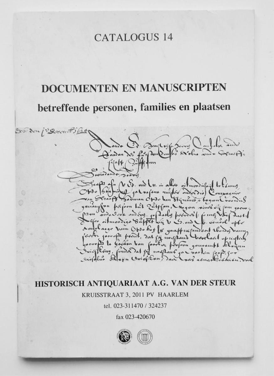 Catalogue 14: Documents and manuscripts
