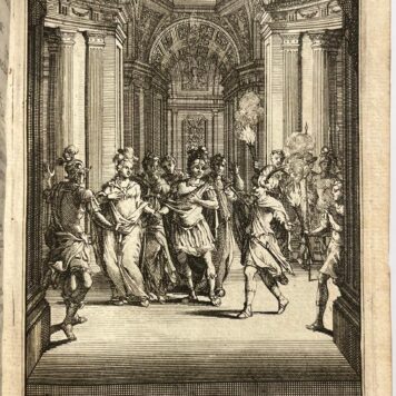 [Convolute, ca. 1674-1711, Theatre] Haagsche broedermoord, of Dolle blydschap. Frederikstad, J.E. Smith, n.d. (±1674), (4), 112p. (convolute of 8 plays)