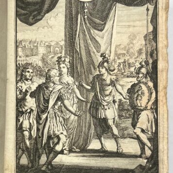 [Convolute, ca. 1674-1711, Theatre] Haagsche broedermoord, of Dolle blydschap. Frederikstad, J.E. Smith, n.d. (±1674), (4), 112p. (convolute of 8 plays)