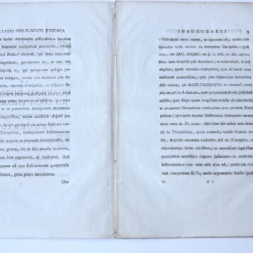 Dissertatio philologico juridica inauguralis, ad quaedam difficiliora loca theophili [...] Groningen Jacobus Dikema 1790.