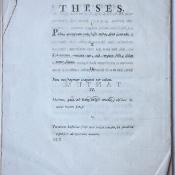 Dissertatio philologico juridica inauguralis, ad quaedam difficiliora loca theophili [...] Groningen Jacobus Dikema 1790.