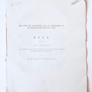 Het licht der geschiedenis over de verdeeldheid in de Nederlandsche Hervormde Kerk [...].