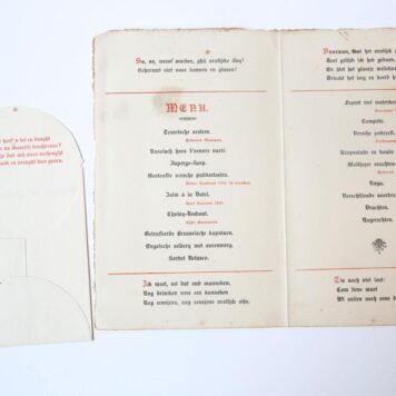 Prent op de promotie van Mr P.G.Bijdendijk, naar ontwerp van A. Loosjes Leiden IJdo 1911.