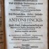 Davidisches Gebet und Seufftzerlein [...] genommen auß dem 5. vers. Psalmi 39. Bey der Volckreichen Beerdigung in der Kirchen zu Ichtershausen deß Weiland [...] Antonii Finckii [...] Darmstadt Henning Müller 1671