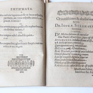Gymnasmata physica quinque et decem Wittenberg Johann Gormann 1610.