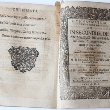 Gymnasmata physica quinque et decem Wittenberg Johann Gormann 1610.