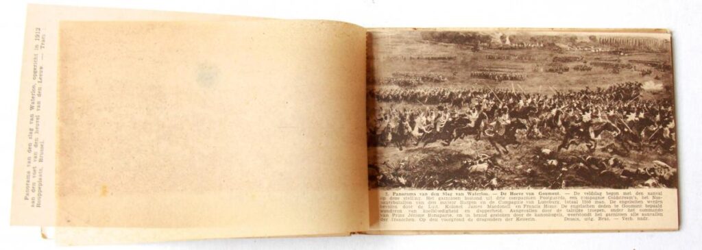 12 Postcards regarding The Battle of Waterloo (12 ansichtkaarten Waterloo) 1912.