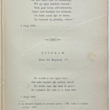 Literature 1870 | Joco-alethes. Dichterlijke verscheidenheid, naar volgorde des tijds 1868/69. Purmerend, L.G. Post, 1870, [2] 4, 176 pp.