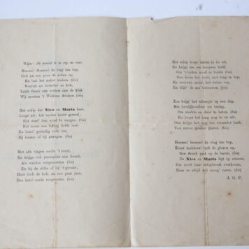 Het huwelijksschip ligt in lading te Haarlem, van stapel geloopen 26 september 1895, wind en gelegenheid gunstig te vertrekken naar de Haarlemmerstraat no. 111 Amsterdam. z.p. 8º: [3] p.