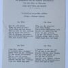 Omnibuslied nr. 2, gezongen ter eere van het huwelijsfeest van den Heer G.C. Van versendaal en Mejuffrouw Cath. Bouwman, Amsterdam, hotel Krasnapolsky 25 mei 1931. z.p. Folio, 3 verschillende exx., samen 3 p. tekst.