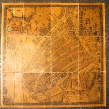 De groote kaart van Amsterdam in 1544 van Kornelis Antoniszoon in twaalf bladen, behoorende bij het vijfde deel der Geschiedenis van Amsterdam door J. Ter Gouw naar het oorspronkelijke gephotographeerd en in 14 kleuren op Hollandsch papier gedrukt door Tresling & Co. te Amsterdam. Amsterdam, Tj. van Holkema, 1885.