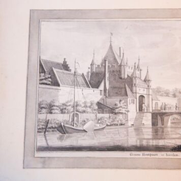 [Antique drawing] Groote Houtpoort tot Haerlem, before 1822.