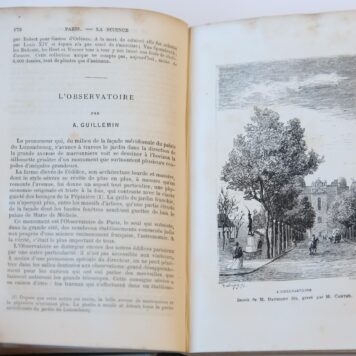 Paris guide par les principaux ecrivains et artistes de la France, two volumes, Premiere partie. La science, l'art. Deuxieme partie La vie, Paris, Lacroix, 1867, 2135 pag., illustrated, linen bindings.