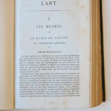 Paris guide par les principaux ecrivains et artistes de la France, two volumes, Premiere partie. La science, l'art. Deuxieme partie La vie, Paris, Lacroix, 1867, 2135 pag., illustrated, linen bindings.