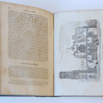 Paris guide par les principaux ecrivains et artistes de la France, two volumes, Premiere partie. La science, l'art. Deuxieme partie La vie, Paris, Lacroix, 1867, 2135 pag., illustrated, linen bindings.