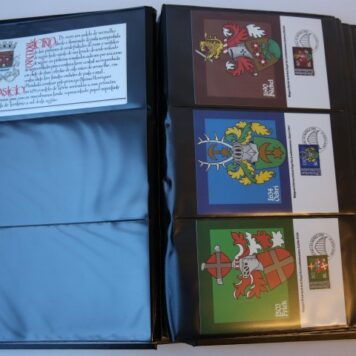 Collection of first day covers (eerstedags enveloppen) with heraldic subjects.