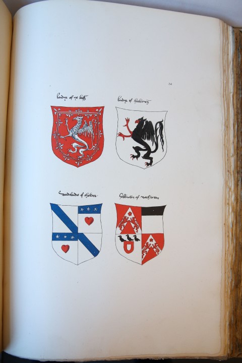 Fac Simile of an ancient heraldic manuscript, emblazoned by Sir David Lyndsay of the Mount, Lyon King of Armes 1542, edited by David Laing.