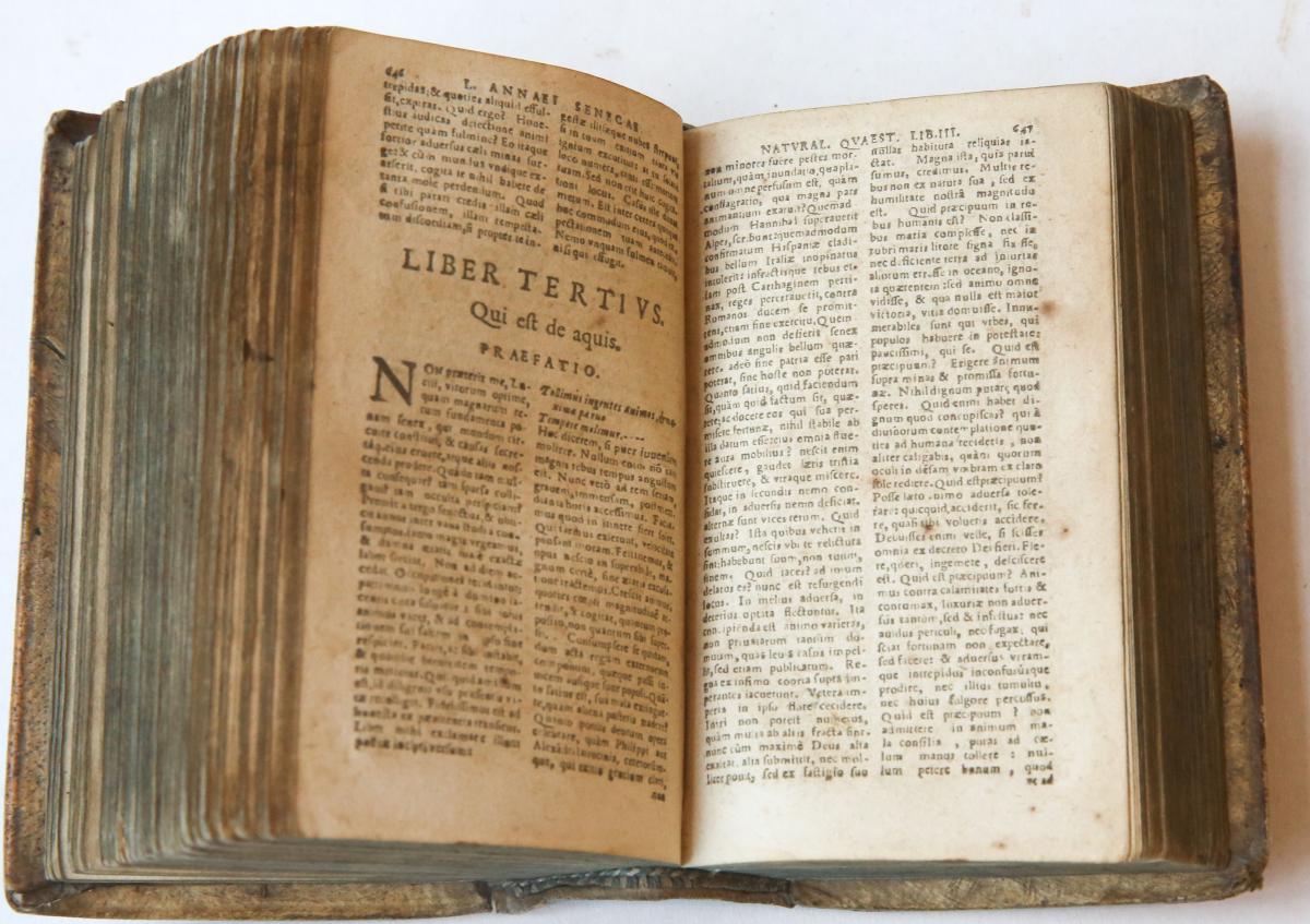 L. Annaei Seneca philosophi et M. Annei Seneca rhetoris, Quae extant opera. Ex officina Plantiniana, F. Raphelengius, 1609.